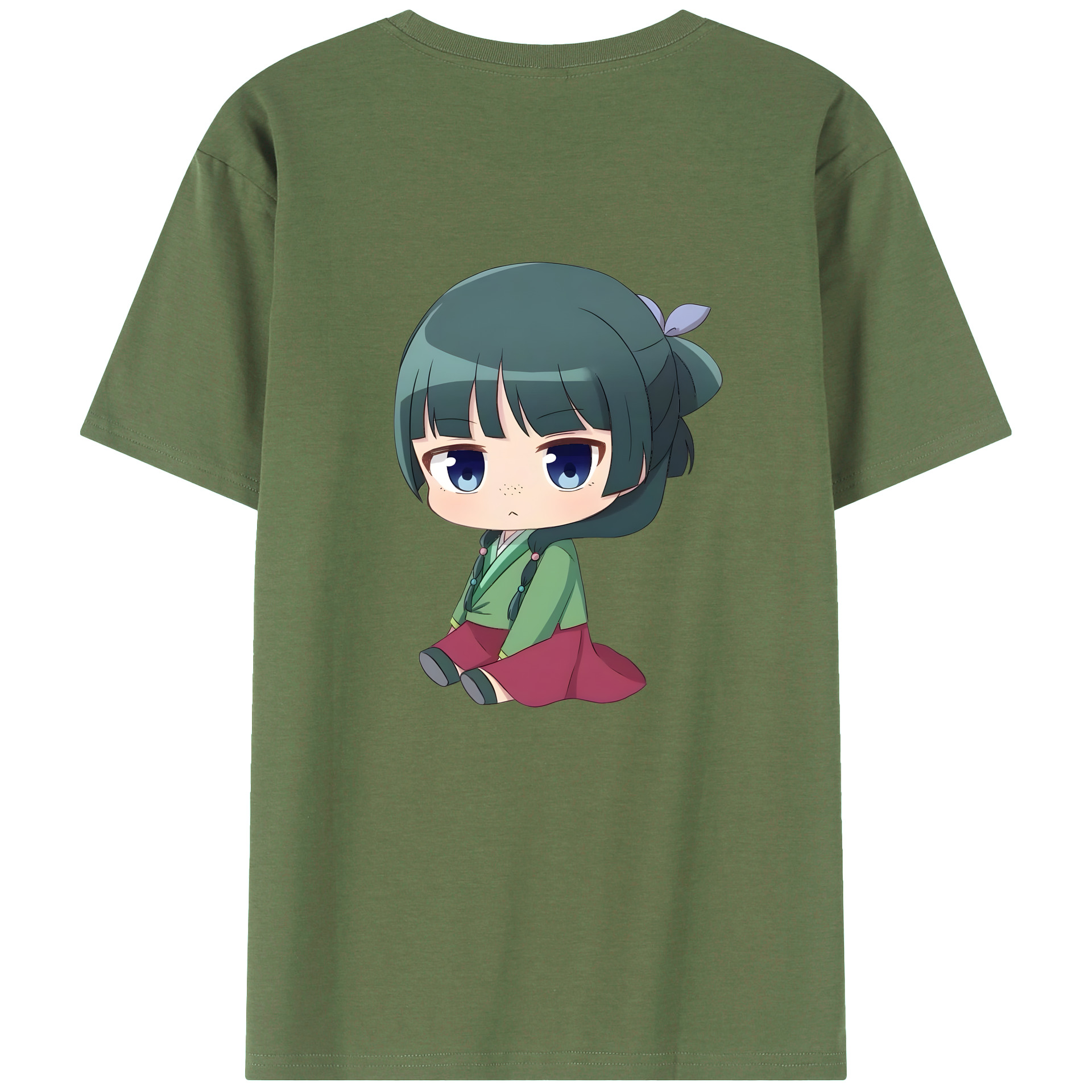 （画像用） 薬屋のひとりごと The Apothecary Diaries 綿100％ メンズ半袖Tシャツ（バックプリント） 通気性